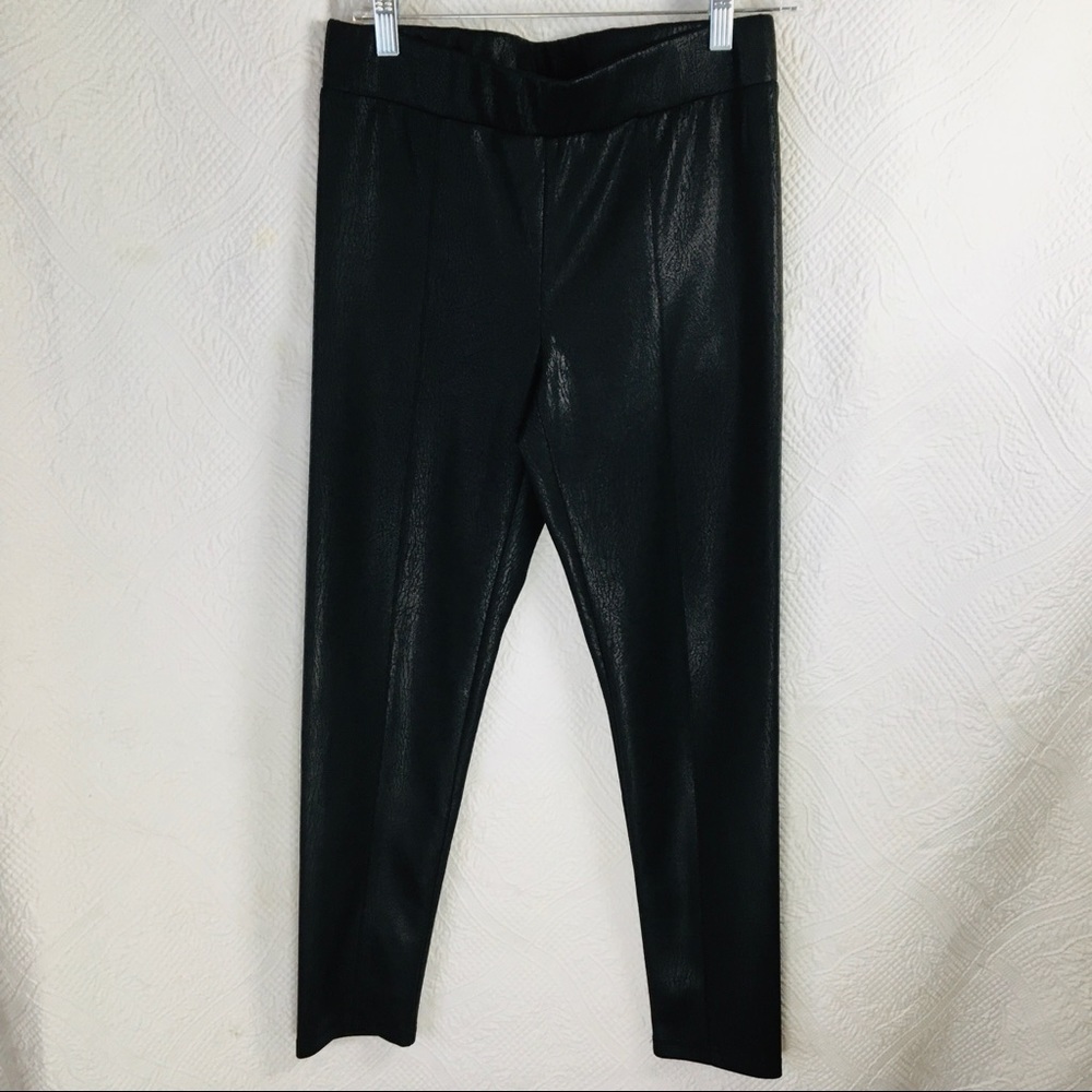 Woman’s Size 8 Laura Petites Faux Leather Leggings